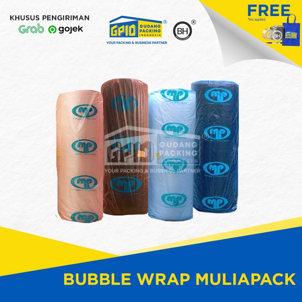 

KODE V4C GOSENDGRAB MULIAPACK Bubble Wrap Hitam Putih 125cm x 5 1 m