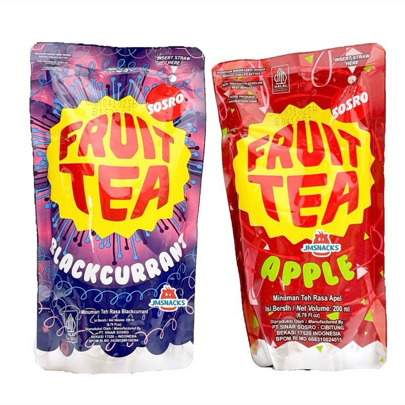 

[PROMO!!] Fruit Tea Pouch 200ml - Minuman teh nikmat enak termurah diskon