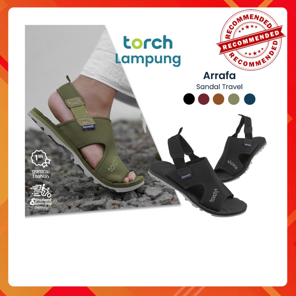 TORCH Arrafa Sandal Haji Umrah Umroh  - Sendal Lebaran Mudik Kasual Anti Slip Pria Wanita