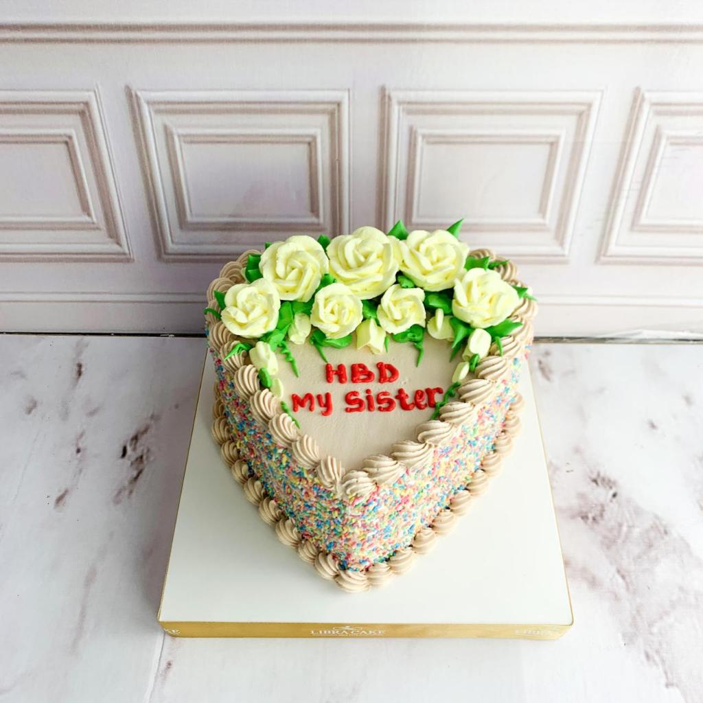 Kue Ulang Tahun/Birthday Cake/Kue Ultah Tema Love/Love Cake/Kue Birthday