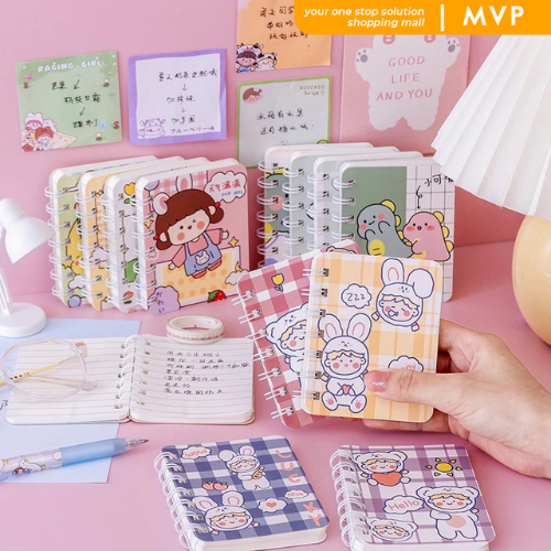 

MVP Note Book Mini Ring A7 Buku Tulis Sekolah Book Catatan Kecil Kartun