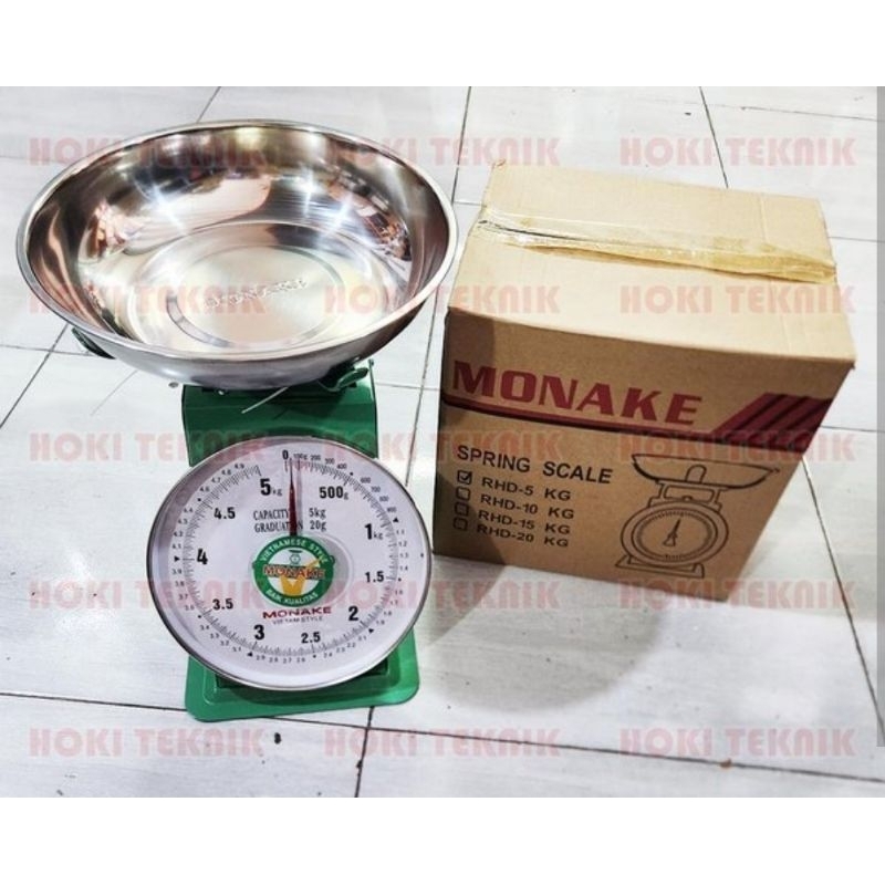 timbangan duduk monake 5kg / timbangan dapur timbangan gula 5kg ( Vietnam style)