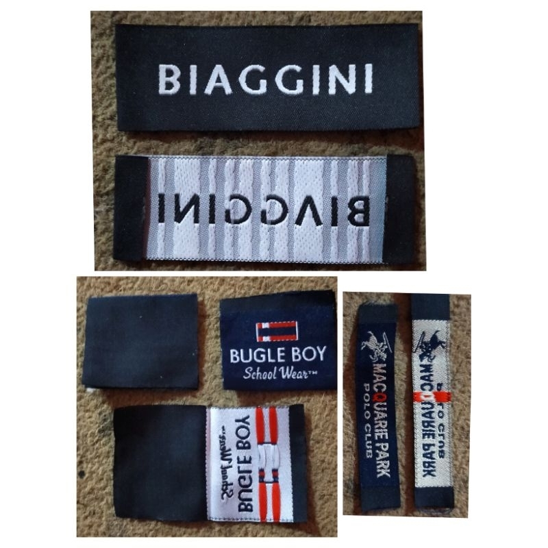 

Label merek brand Label (Merek/Main) tag Label u/Pakaian
