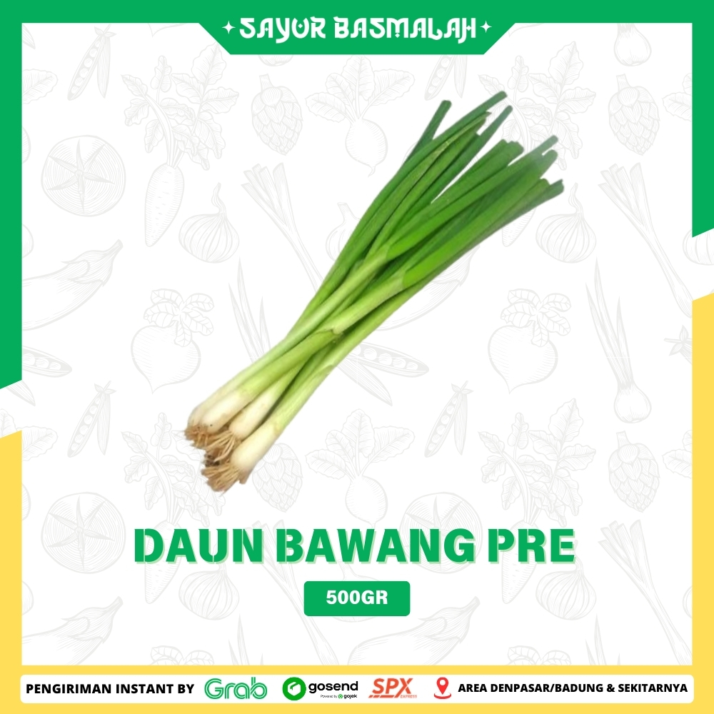 

Daun Bawang Pre 500gr - Sayur Basmalah