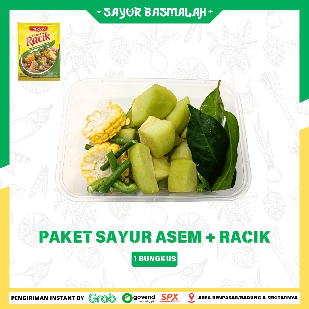 

Paket Sayur Asem + Racik 1 Bungkus - Sayur Basmalah