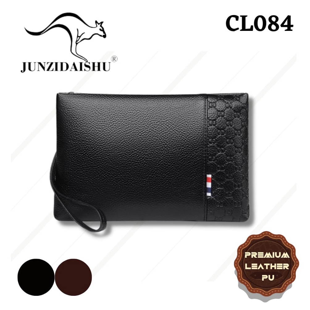 KODE J89A JUNZIDAISHU  HANDBAG PRIA WANITA TAS TANGAN PREMIUM KULIT DOMPET CLUTCH ORIGINAL HAND BAG 