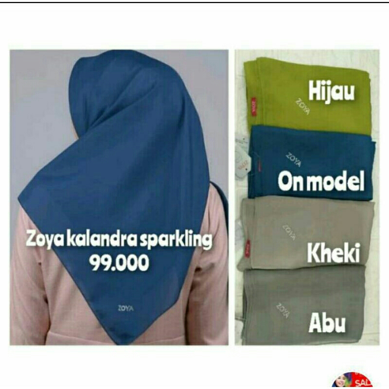 KALANDRA SCARF ZOYA segi empat zoya