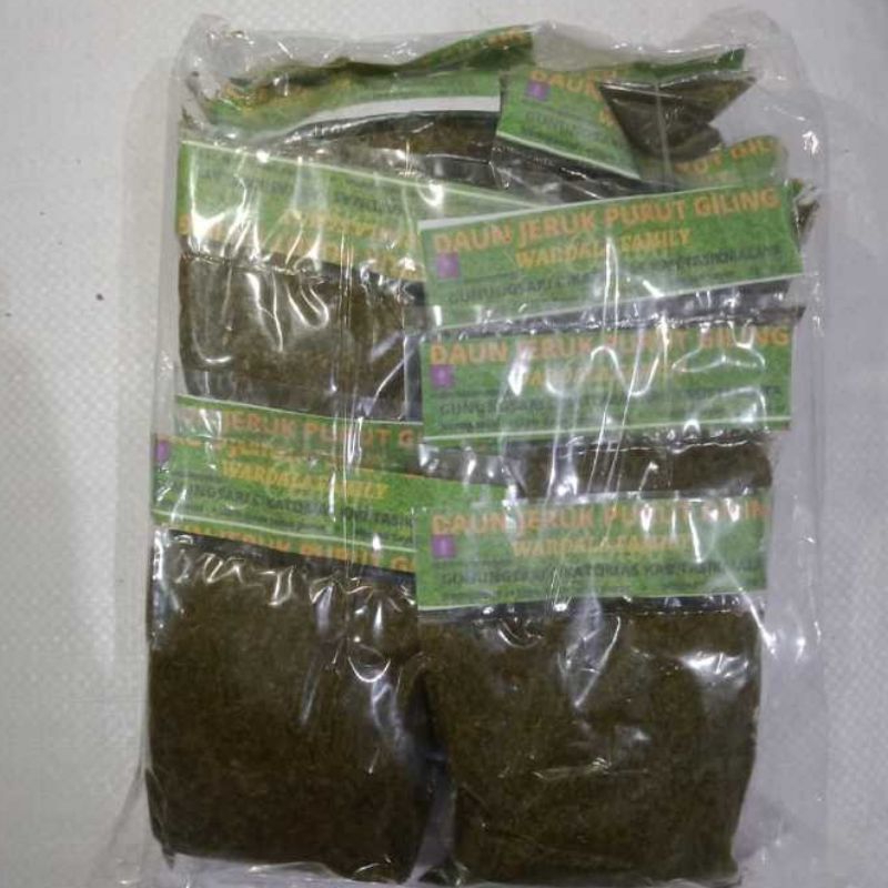 

[Bal] Daun Jeruk Purut Bubuk Giling Hijau Wardala Familly Berat isi 10 Pack x 65 gr