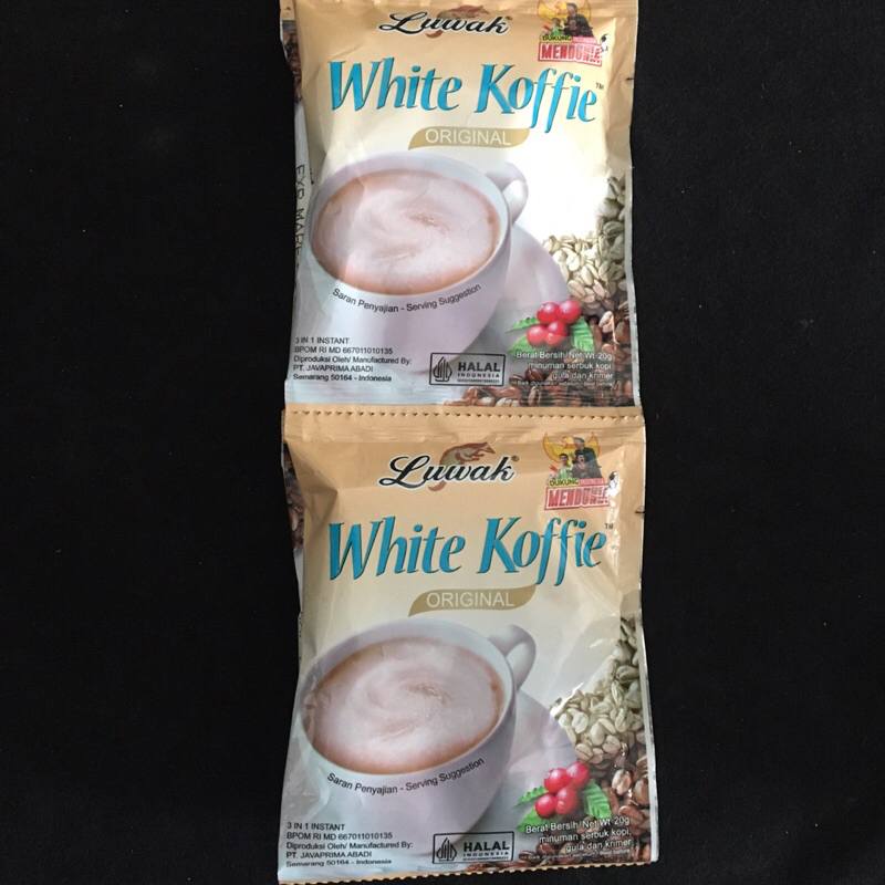 

LUWAK WHITE COFFE 23g / LUWAK BLACK and SUGAR 20g