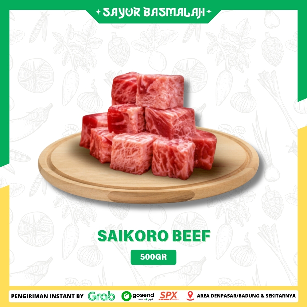 

Saikoro Beef 500gr - Sayur Basmalah