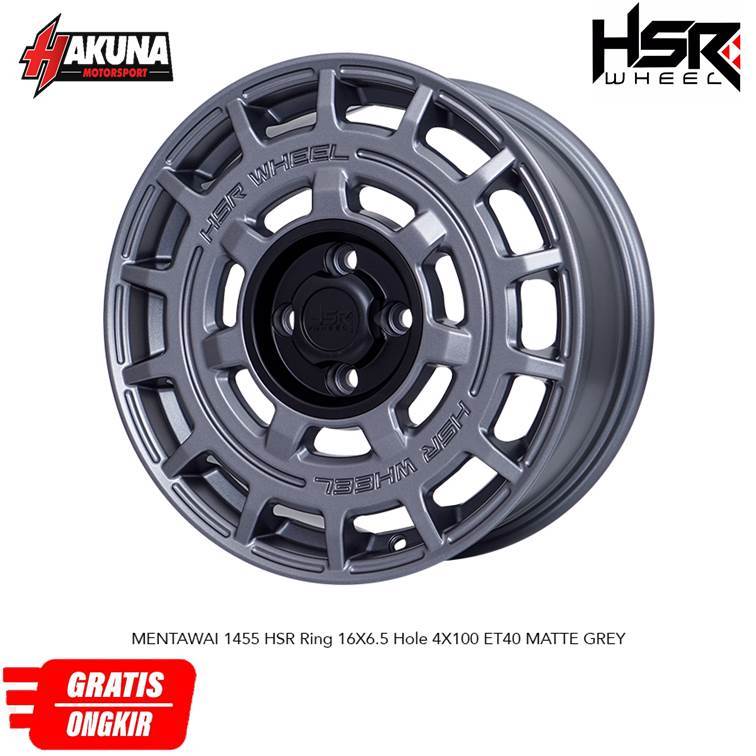 VELG MOBIL RALLY LOOK R16 MENTAWAI GREY UNTUK SPLASH,YARIS,BRIO,CITY,VIOS,MOBILIO DLL