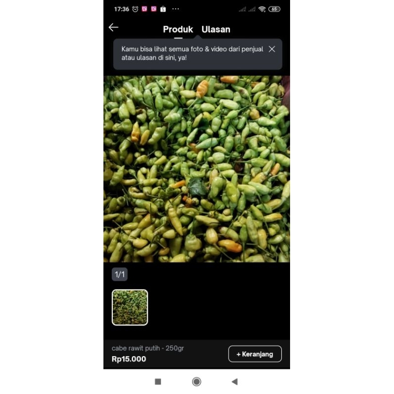 

CABE RAWIT PUTIH 500 GRAM