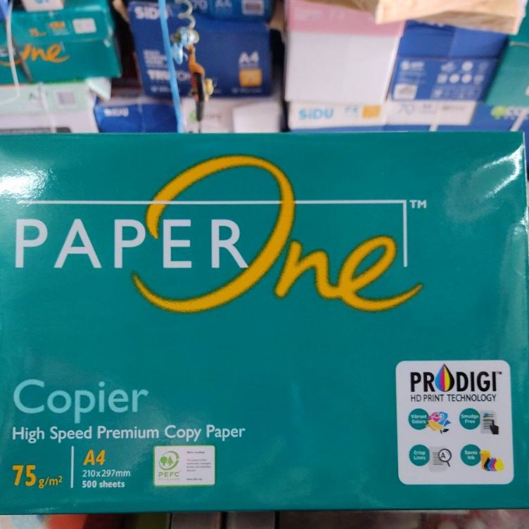 

KODE W99V Kertas A4 75 GSM Paper one isi 5 Rim