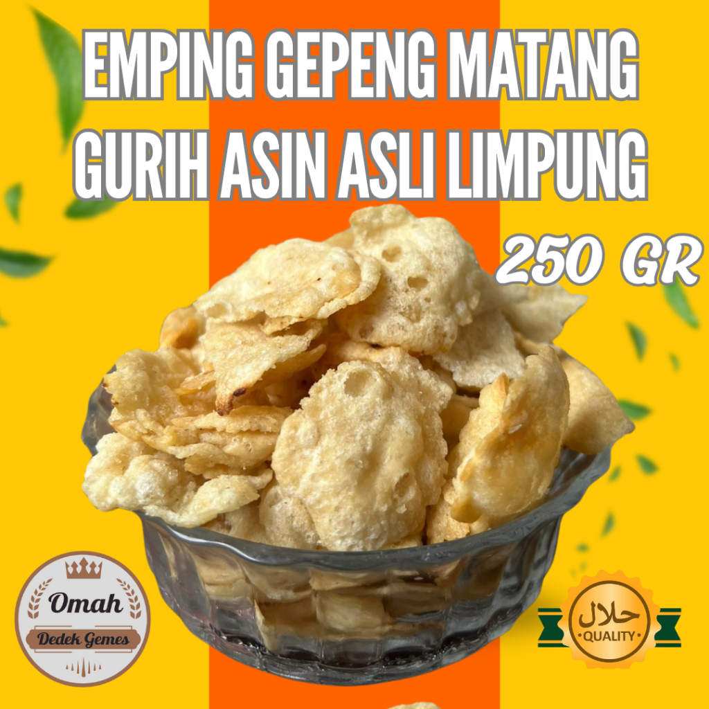 

EMPING GEPENG MATANG GURIH ASIN 250 GR ASLI LIMPUNG