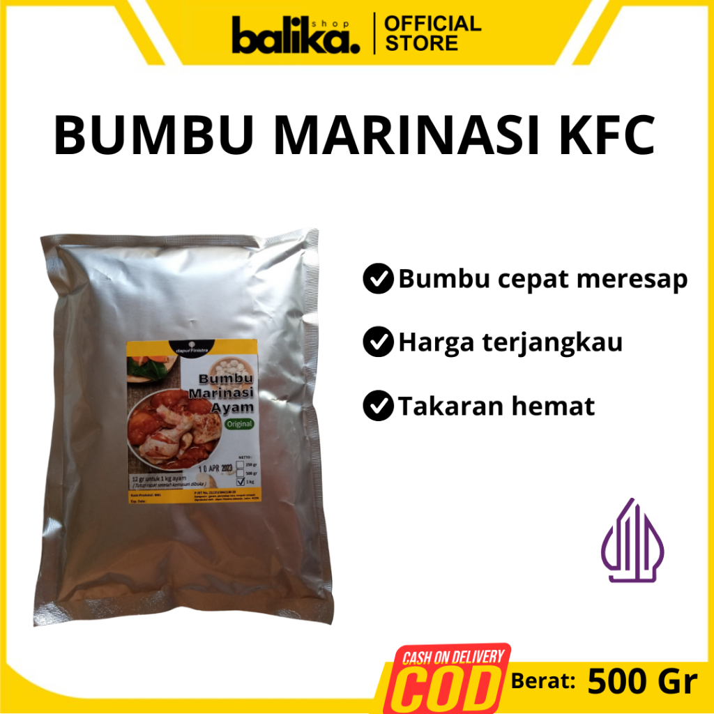 

Bumbu Marinasi Daging Ayam Geprek Fried Chicken 500 gr