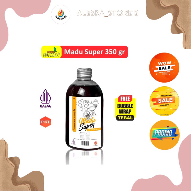 

Madu Asli Premium 350 gram | Madu Super Murni - By aleska store