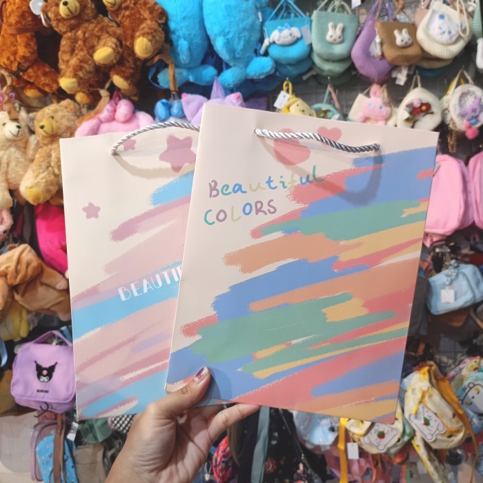 

PAPER BAG 24 - 5X19 5X9 / PAPER BAG KARAKTER MOTIF WARNA / PERLENGKAPAN DEKORASI PESTA