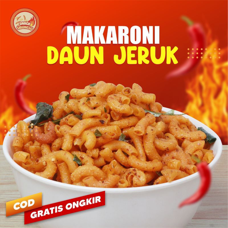

Snack Cemilan Makroni Pedas Gurih Rasa Daun Jeruk - BISA COD - SIBUNGSU