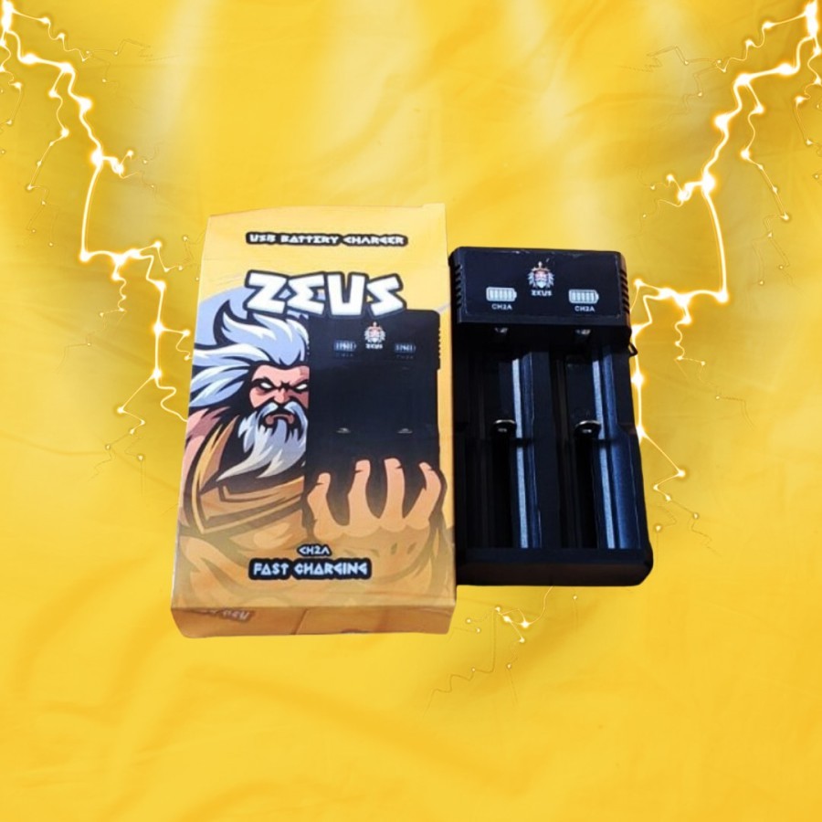 ZEUS USB BATTERY CHARGER 2 SLOT - CHARGER BATERAI ZEUS FAST CHARGING