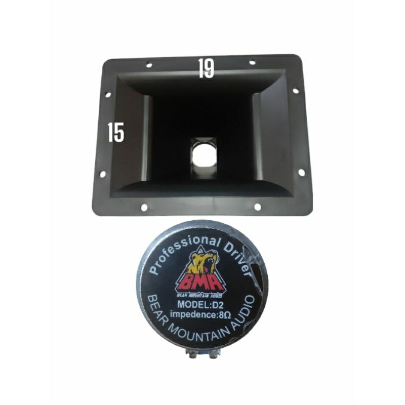 Tweeter BMA D2 Plus Corong Ukuran 15x19