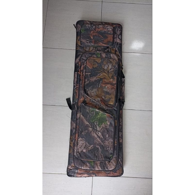 TAS SENAPAN CAMO KOTAK 100CM LEBAR 35 SAKU POMPA GX BUSA TEBAL