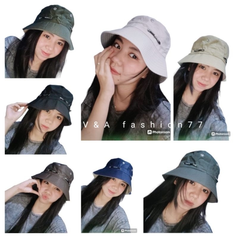 Topi memancing topi bucket list tali topi adventure pria/wanita import
