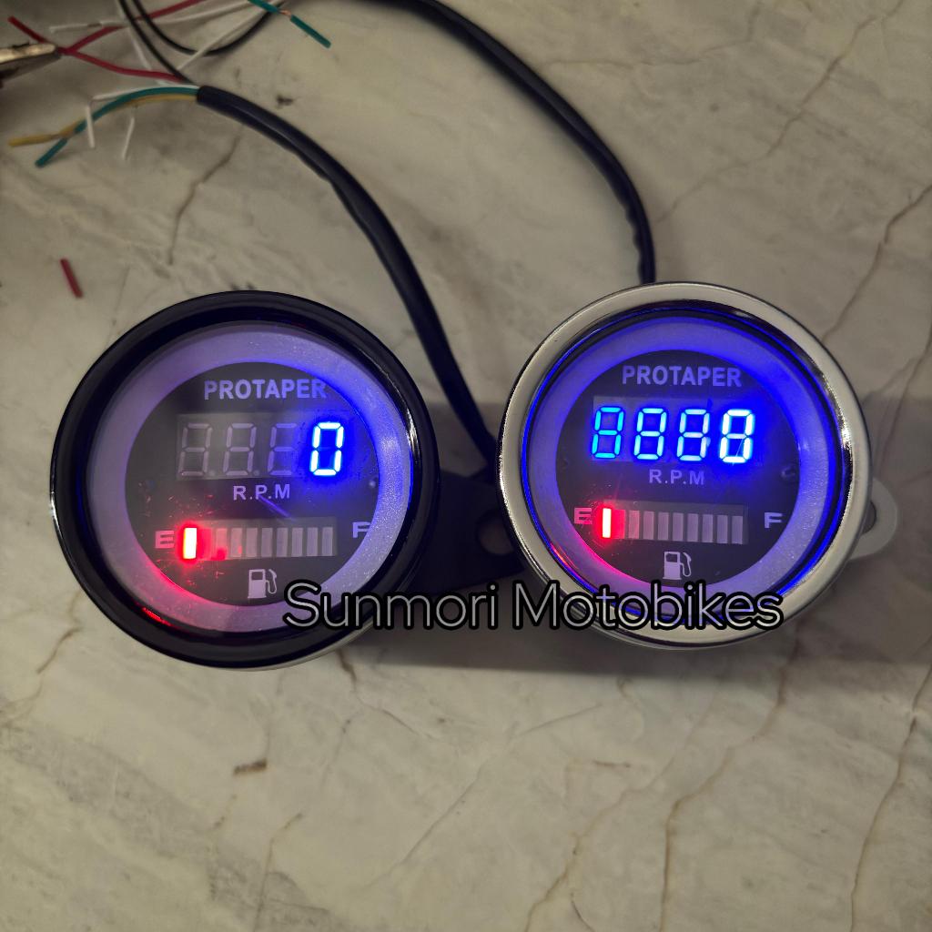 Ampare Bensin DIGITAL LED Fuel Meter PROTAPER MOTOR MOBIL RXKING VIXION CB150 XABRE KLX CRF NINJA CU