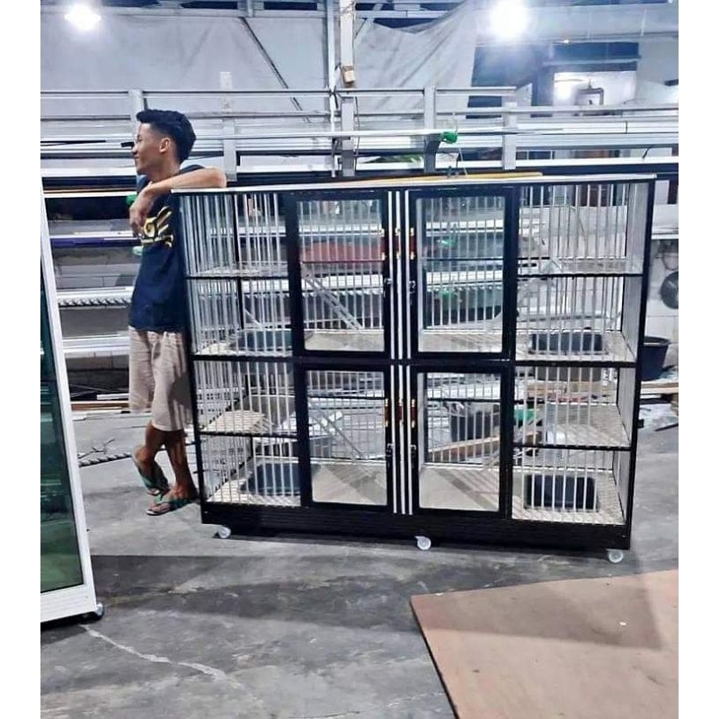 kandang kucing aluminium 4 pintu