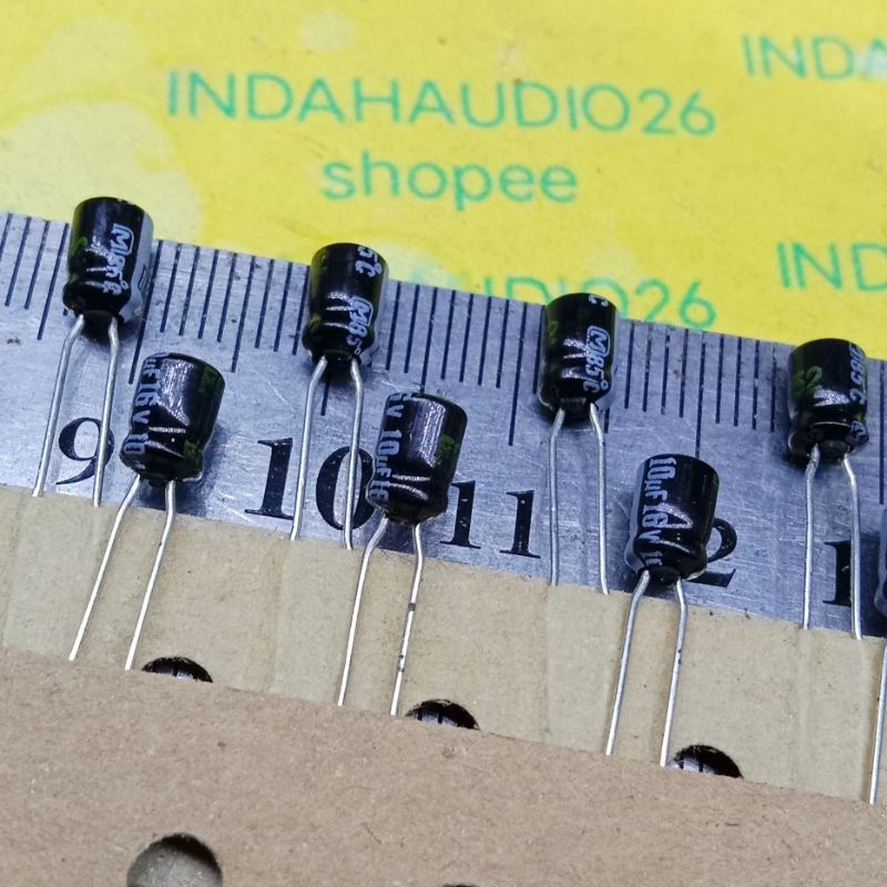 PANASONIC 10uf 16v d4x7mm elco kapasitor elko capacitor