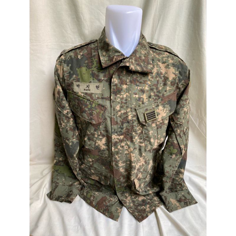 Coat Jaket 2 Lapis Anti Air Loreng Digital Roka Korea Army (3)