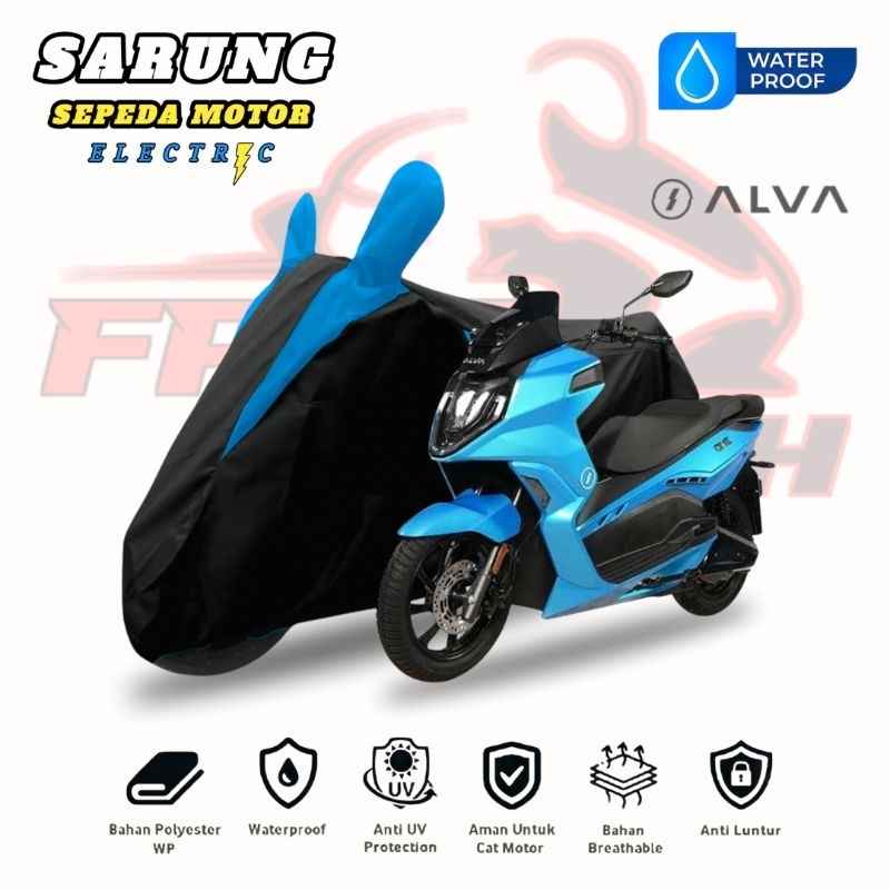 Sarung sepeda motor listrik Alva Series, Polytron Fox, Uwinfly X6, Subsidi Selis dan setara dimensi