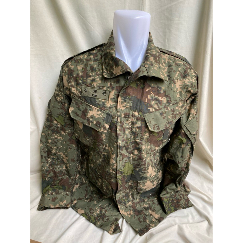 Coat Jaket Parka 2 Lapis Anti Air Loreng Digital Roka Korea Army (6)