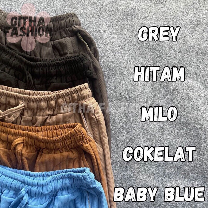 Kulot knit tali serut || kulot hornet tali || celana kulot