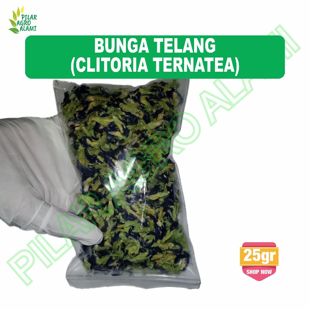 

Bunga telang kering 25gr murah ekonomis