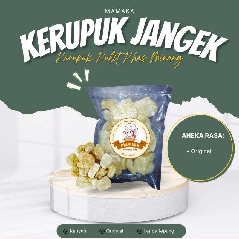 

Mamaka Kerupuk kulit khas minang / kerupuk jangek /Renyah
