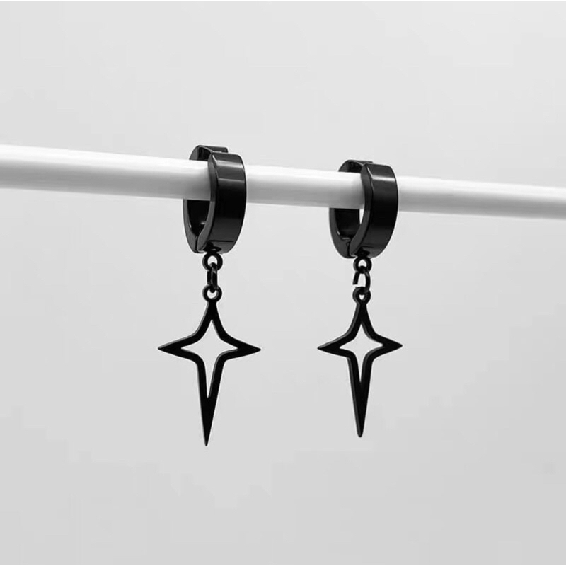 Anting Bintang Aeronshiki Titanium Pria Dan Wanita