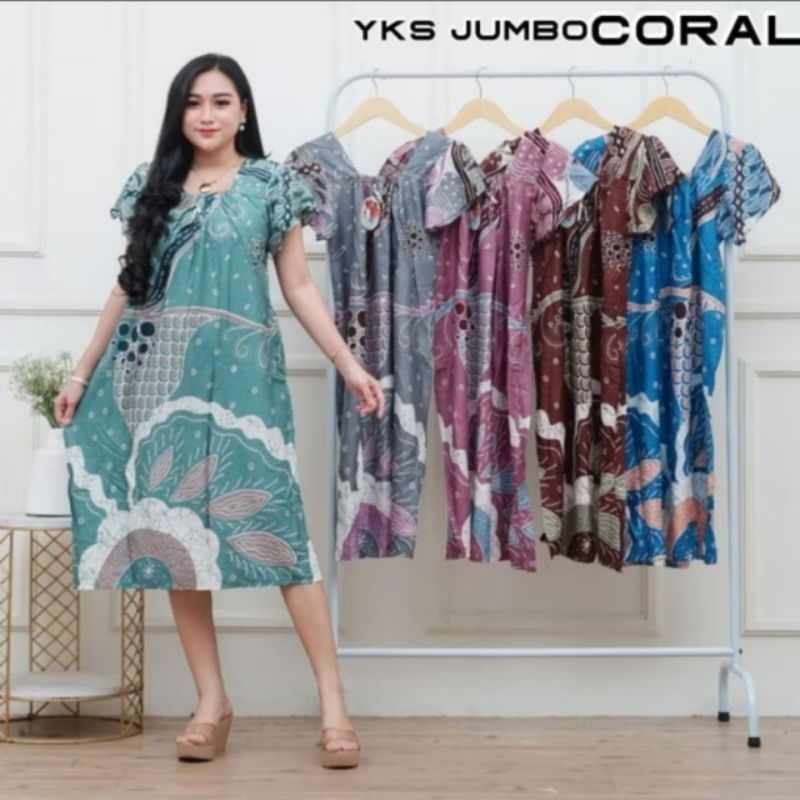 Daster yukensi jumbo karet dada daster busui bumil daster kekinian daster rayon baju tidur baju sant