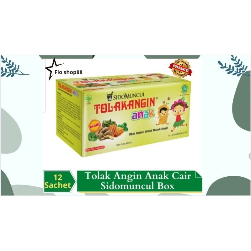 A - TOLAK ANGIN ANAK 1 BOX / TOLAK ANGIN ANAK / TOLAK ANGIN ANAK CAIR ISI 12/ TOLAK ANGIN ANAK CAIR 