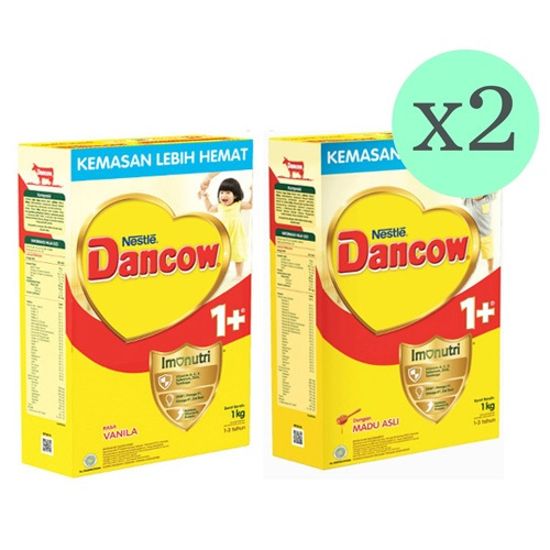

DANCOW 1+ 3+ 5+ PAKET 2 KOTAK VANILA MADU 1000GR SSKD