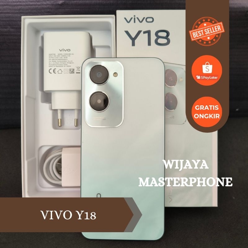 vivo Y18 like new  Ram 6 GB Internal 128GB HP Second Seken Bekas Fullset [murah] hp murah