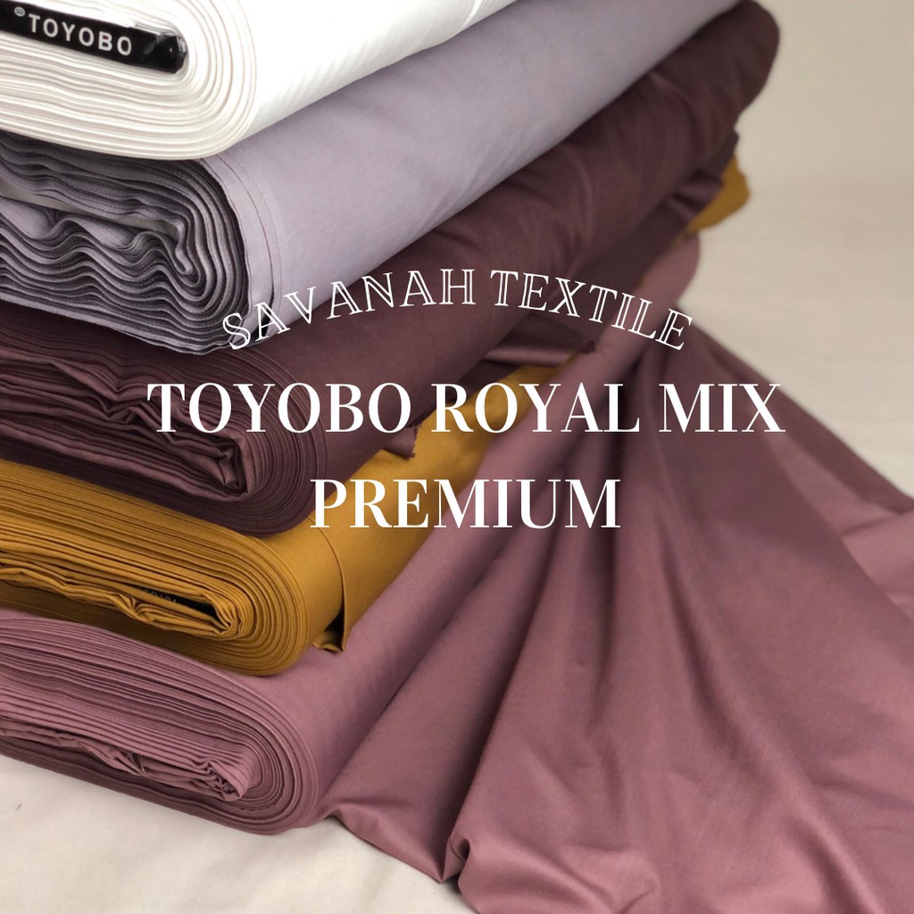 1 meter Kain Toyobo Royal Mix Katun Toyobo