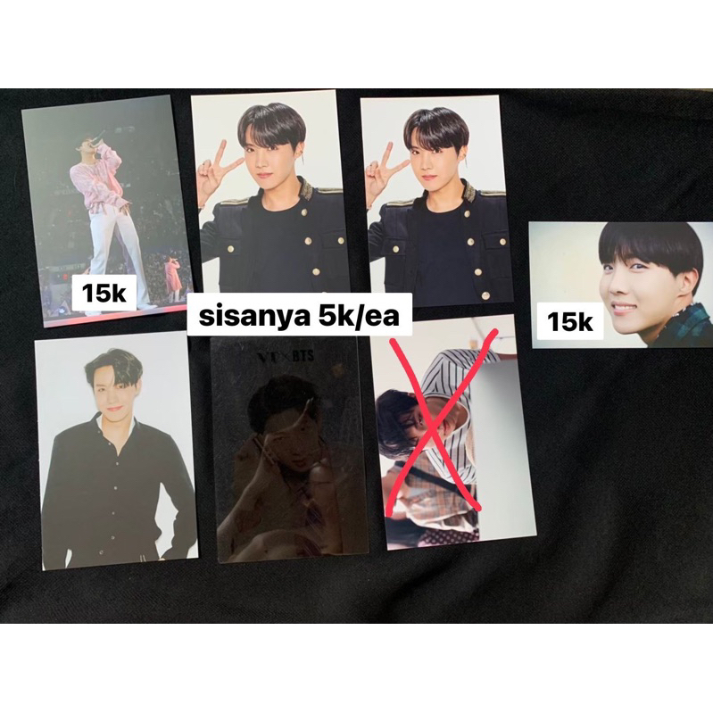 Postcard Break The Silence, Speak Yourself, VT x BTS, Oneul, On Stage, NYEL Namjoon Jhope Taehyung (