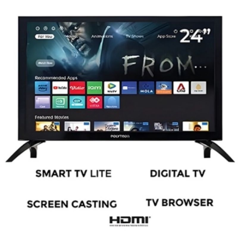 POLYTRON LED 24" PLD 24CV1869 Smart Lite TV Digital DVB-T2 HD Ready 24 inch