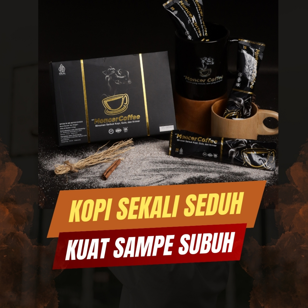 

MONCEER COFFEE ORIGINAL | Kopi Penambah Stamina Pria Tahan Lama Di Ranjang Alami Tanpa Efek Samping
