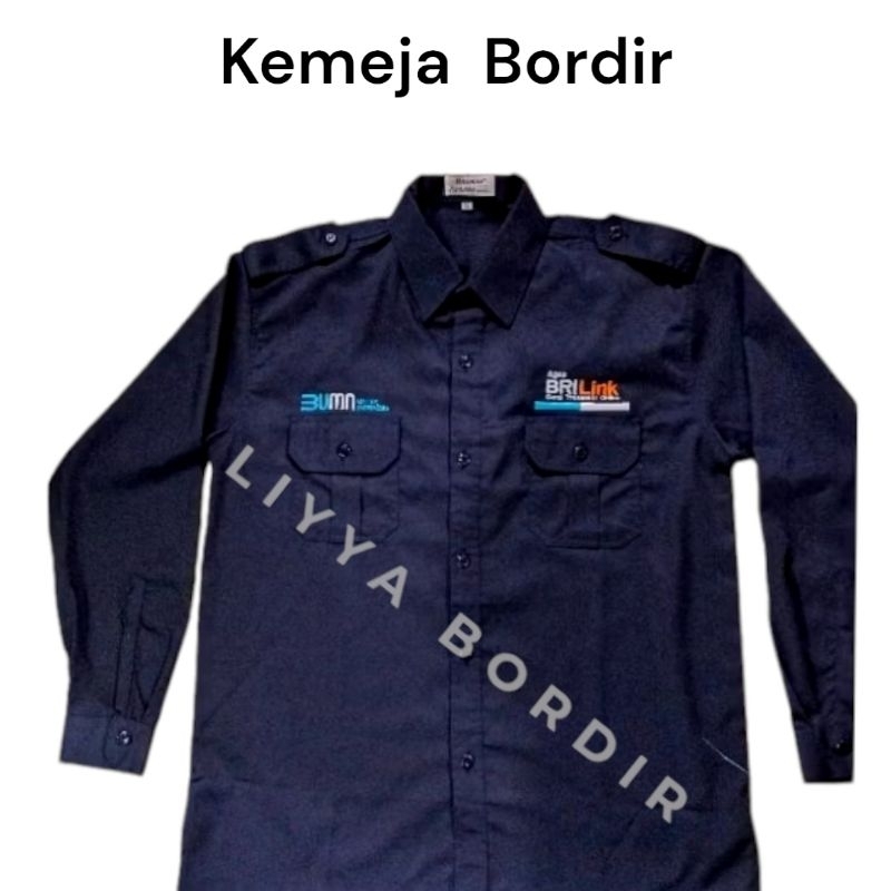 Kemeja BUMN Agen Brilink Kemeja BRILink Baju BRILINK Lengan Panjang