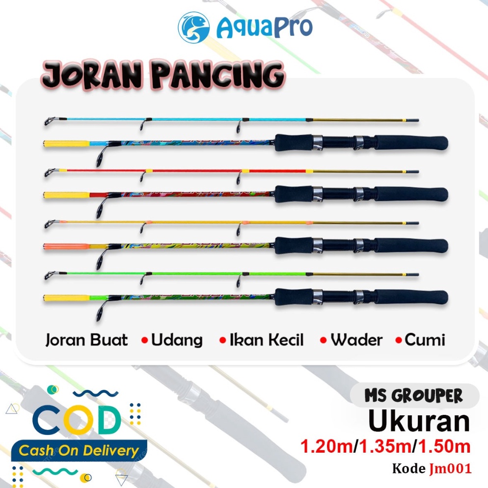 Terbaik Joran Pancing JM1 Spinning Fishing Rod 12 135 15 Bahan Fiber Solid Untuk Kolam Sungai Danau 