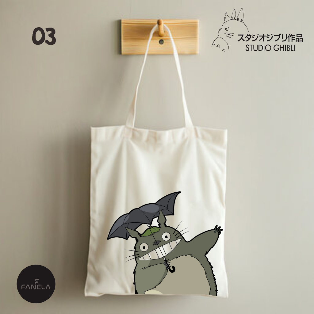 Totoro Totebag Totoro Goodie bag Tas Totoro Totebag Studio Ghibli
