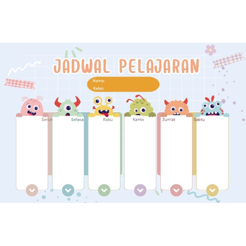 

JADWAL BELAJAR AESTHETIC ukuran F4