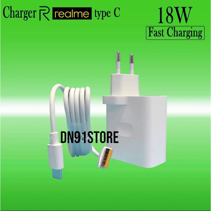 Charger Casan Realme 18 Wat C17 C17 C25Y Fast Charging Usb To Type C Original
