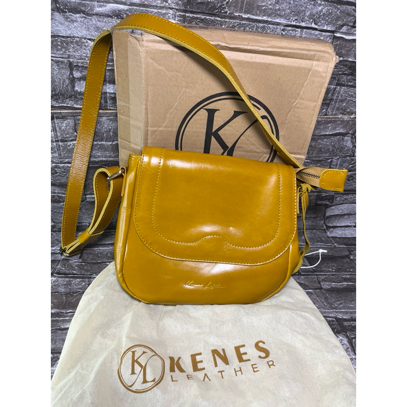 KENES Leather tas kulit preloved like new
